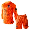 Conjunto (Camiseta+Pantalón Corto) Portero Manga Larga Atlético Madrid Cuarta Equipación 2024-25 - Niño